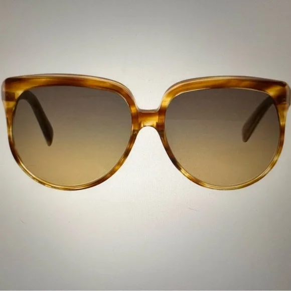 Celine 1102472531 Aviator Sunglasses Womens Gold Frame Gradient Grey Polarized Céline - Metal Frame 25 Sunglasses in Metal with Polarized  main image 3